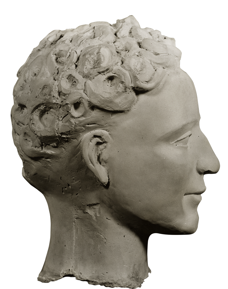 Nancy Elizabeth Prophet, Head (over life-size) (profile view), 1958