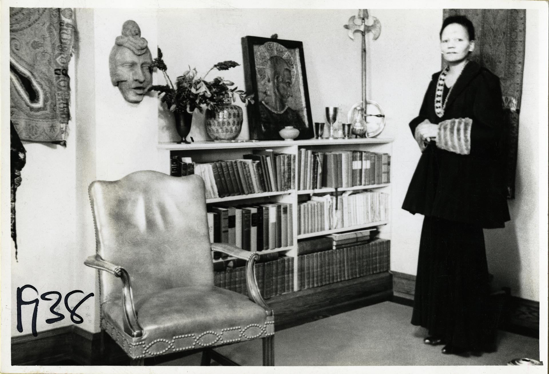 Unknown, "Atlanta, GA; Illy Apartment." Prophet with Collection of Books and Art, 1938