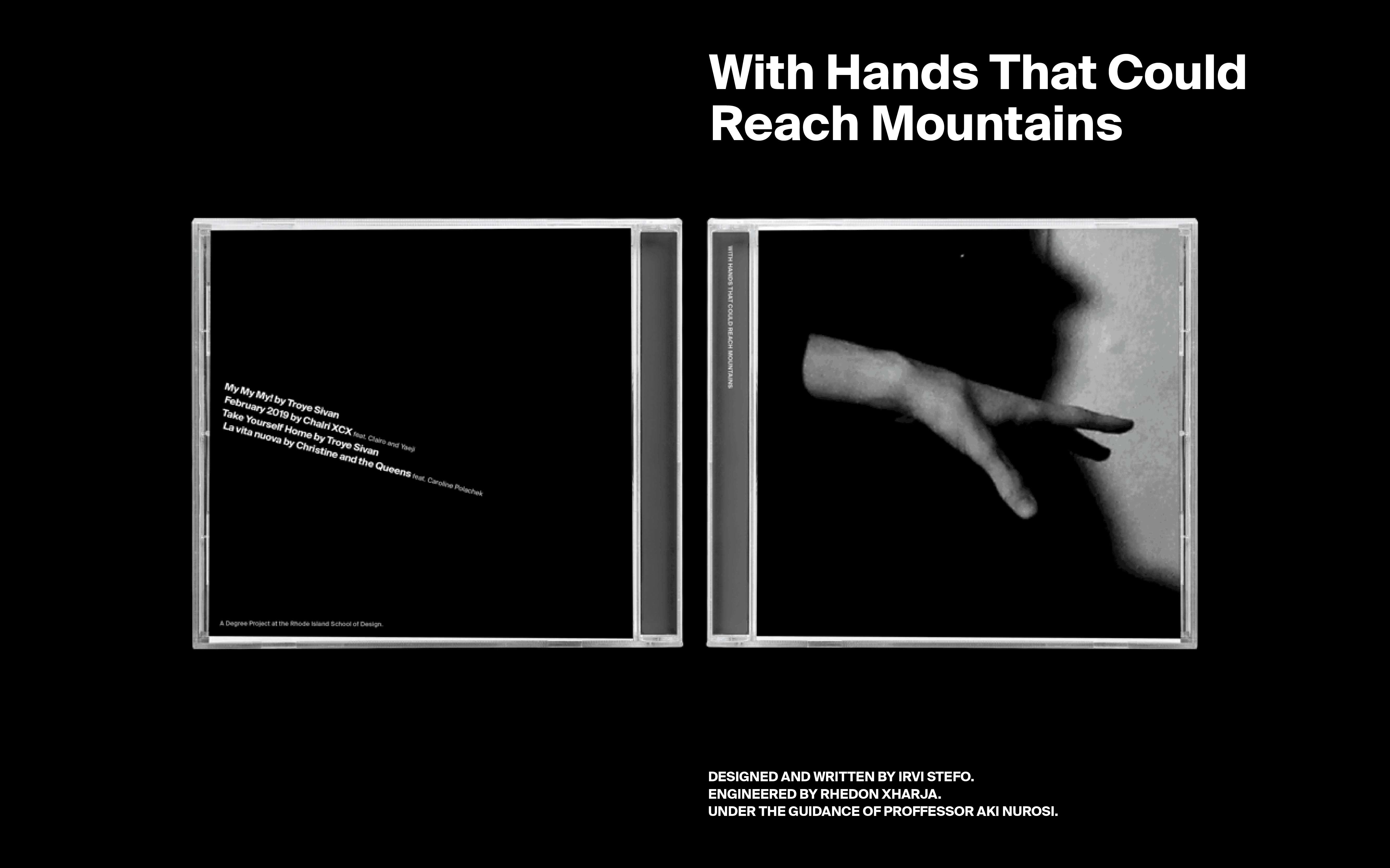 Design for the mixtape 'With Hands That Could Reach Mountains'
