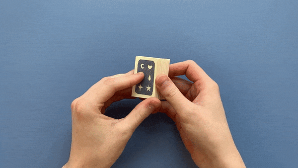 Miniature Tarot card guidebook