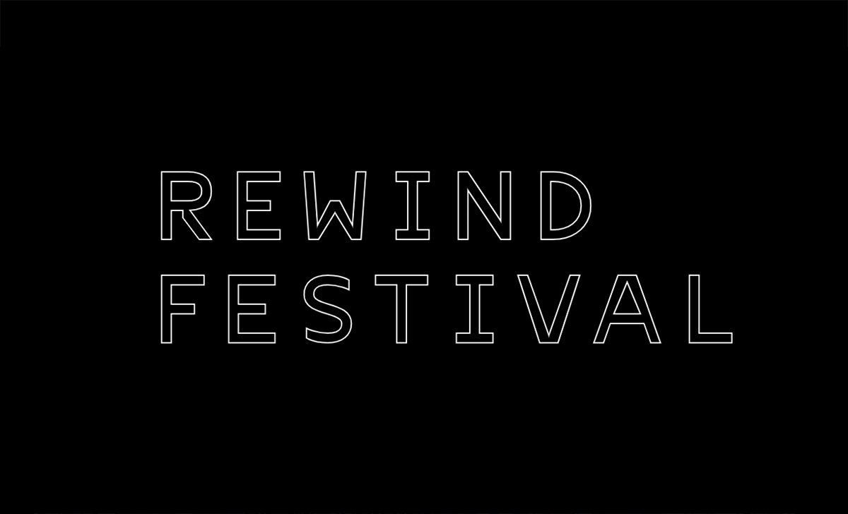Sound-responsive typography for Rewind Festival