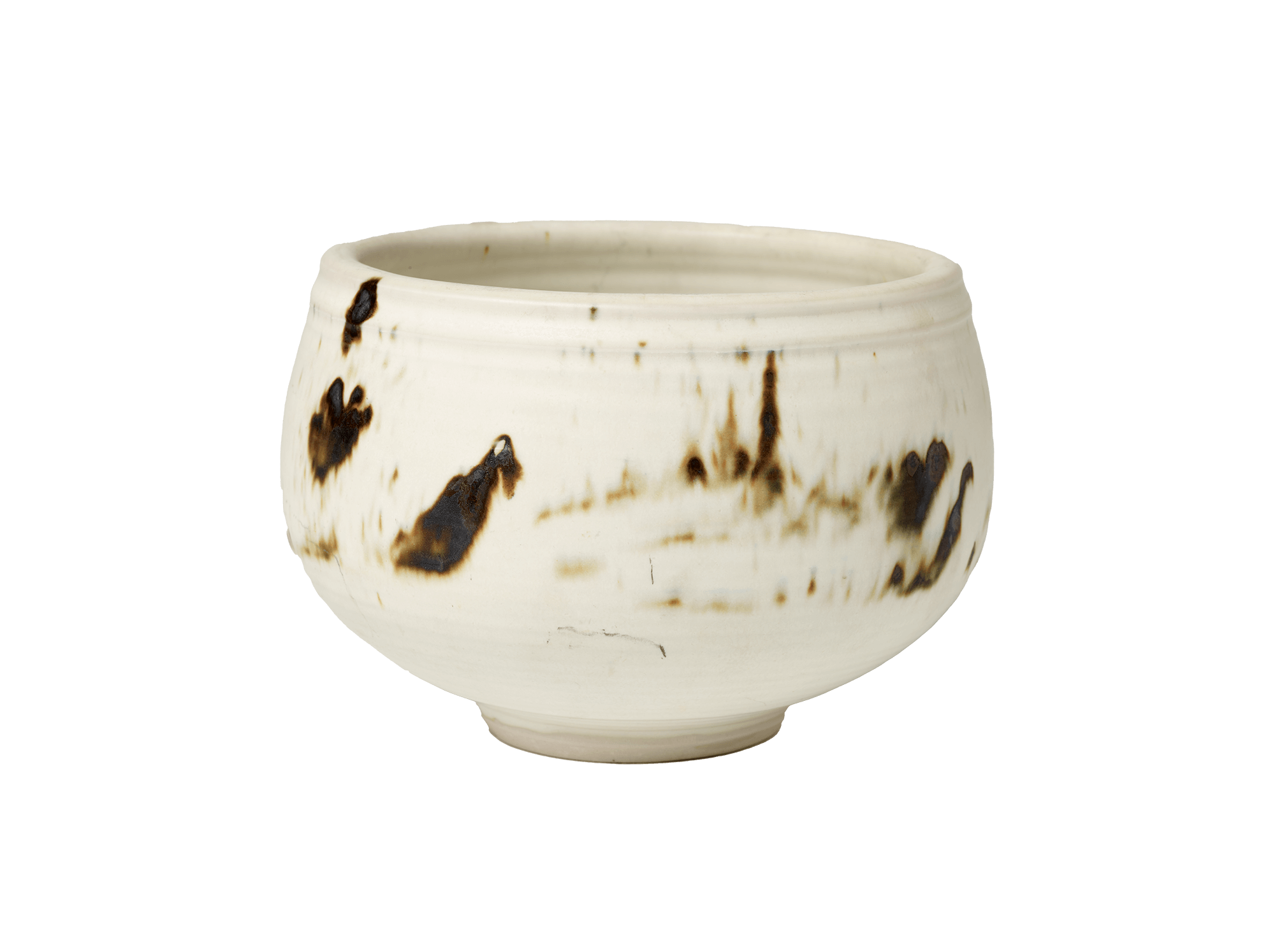 /White%20bowl%20on%20a%20small%20circular%20foot%20with%20irregular%20brown%20marks.%20