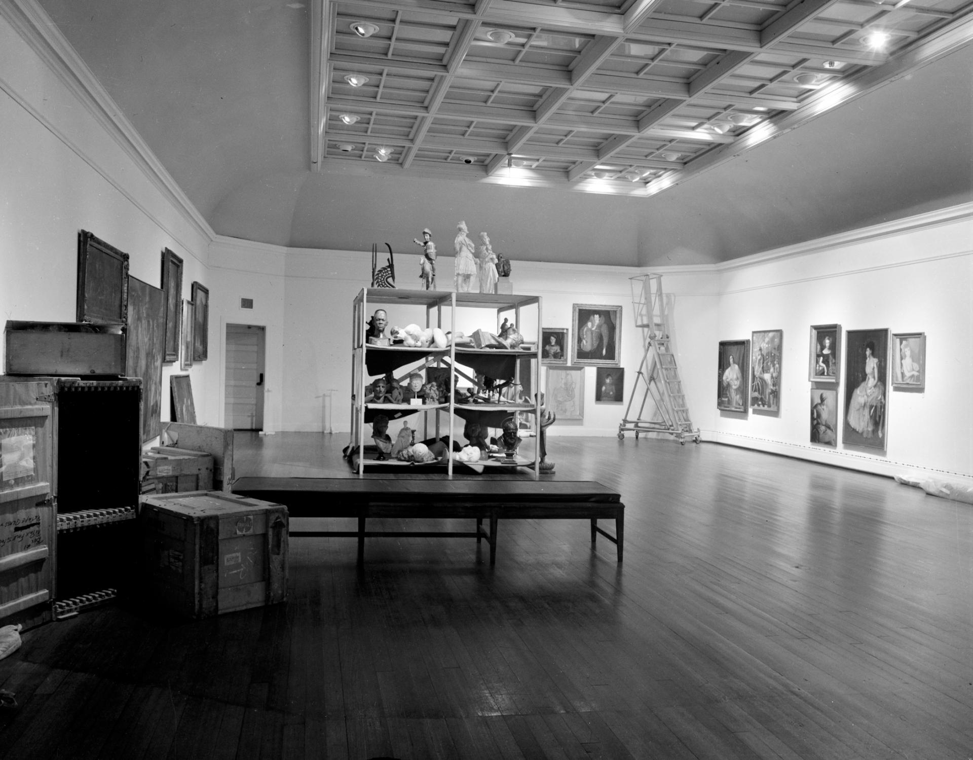 Installation photograph of Raid the Icebox 1 with Andy Warhol, RISD Museum, 1970. Courtesy of RISD Archives.