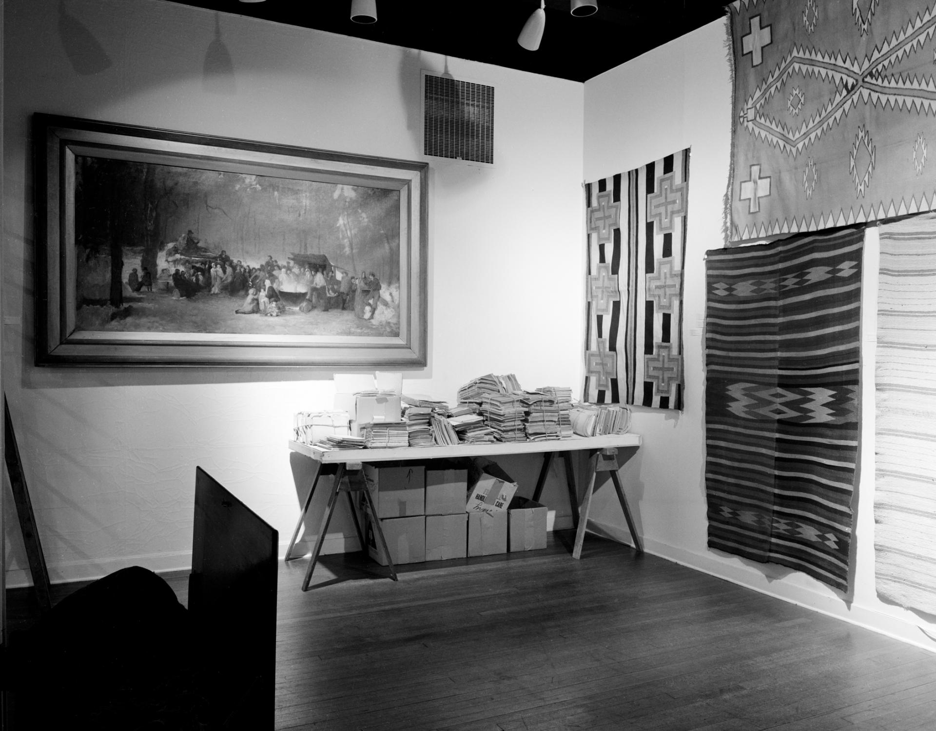 Installation photograph of Raid the Icebox 1 with Andy Warhol, RISD Museum, 1970. Courtesy of RISD Archives.