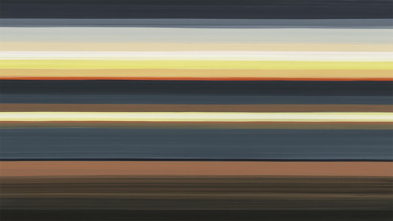 hand painted horizontal stripes in greys, yellows, oranges, and browns