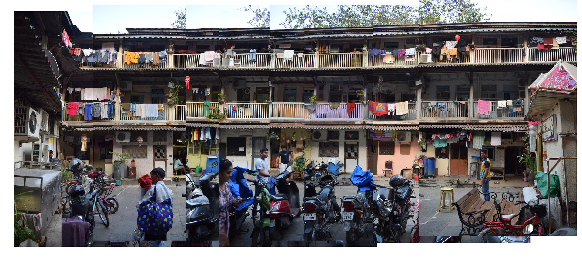 Chawl Interior Courtyard Elevation