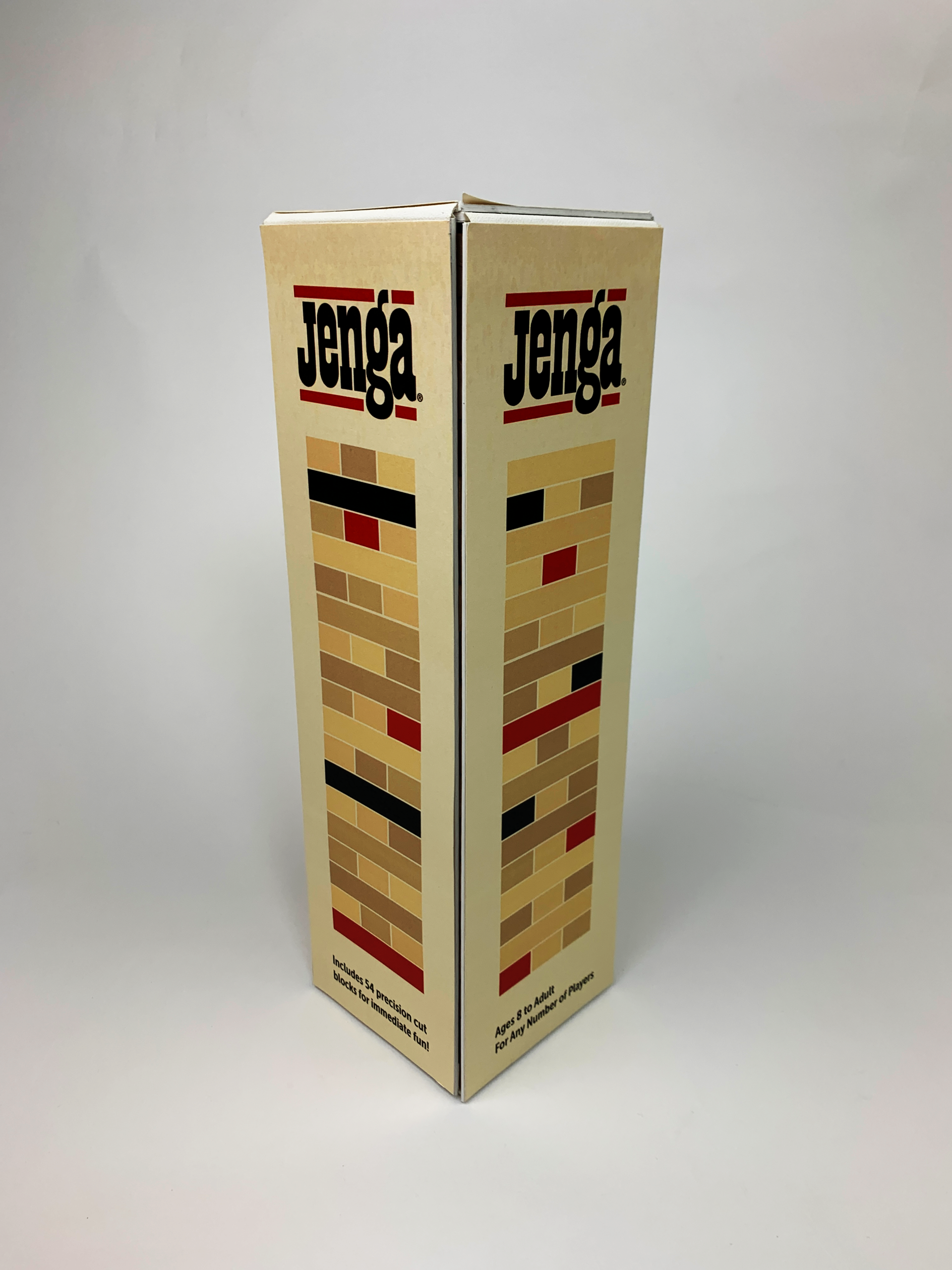 Jenga game packaging