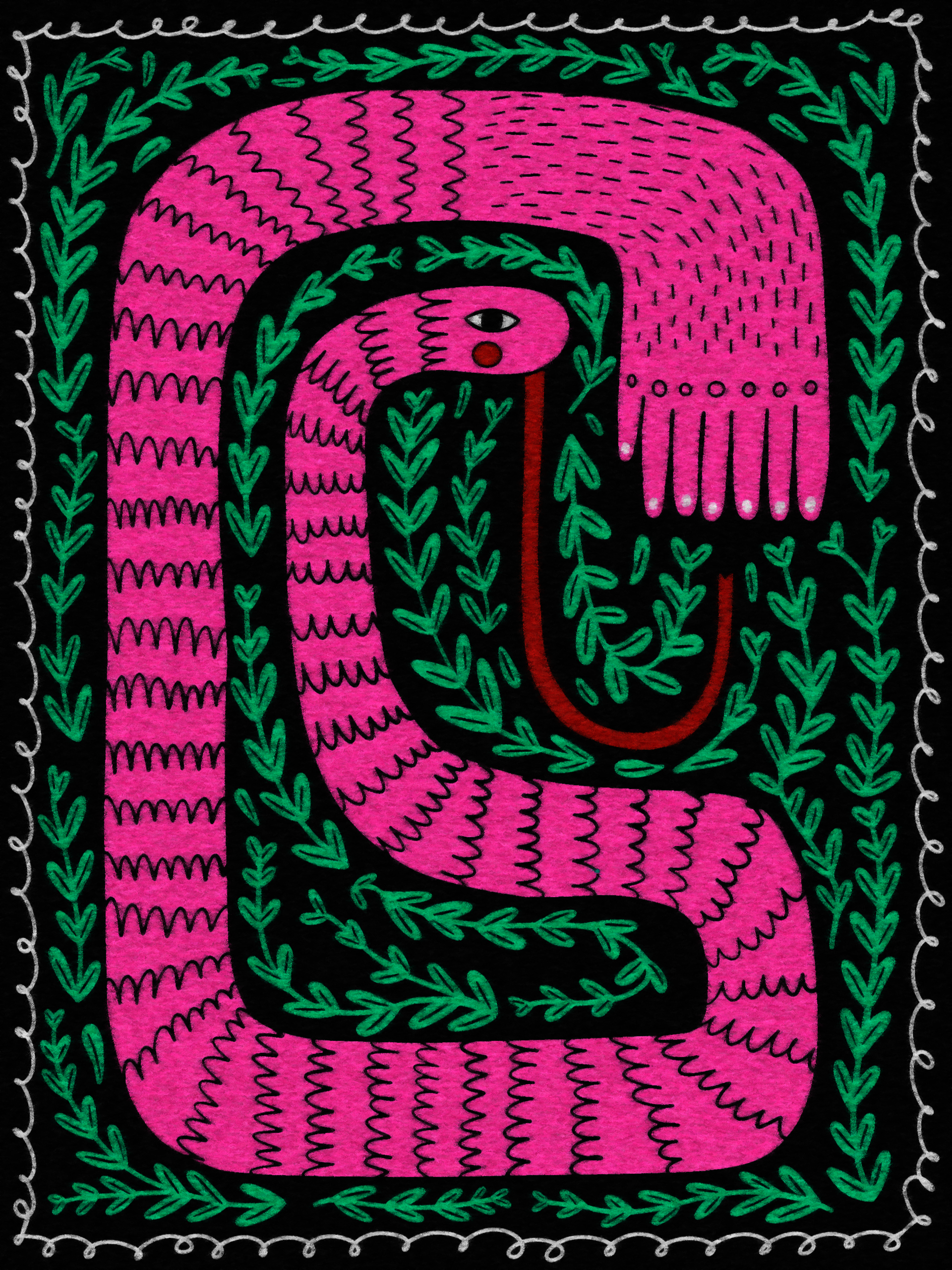 pink snake