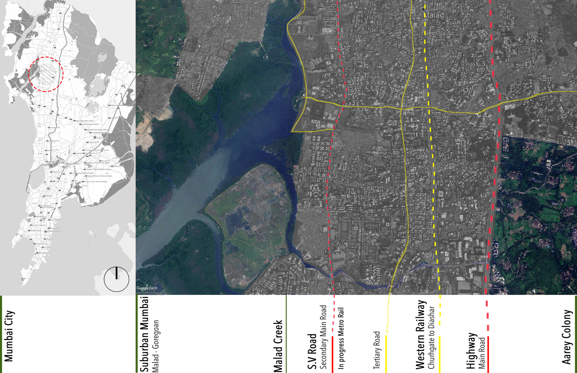 Larger Site Context_Road Network Map