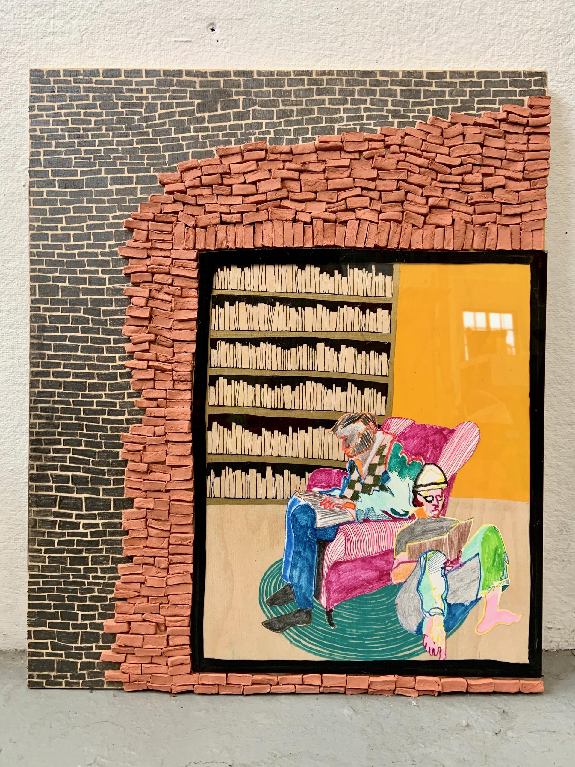 Mixed media piece by Grace Kayar