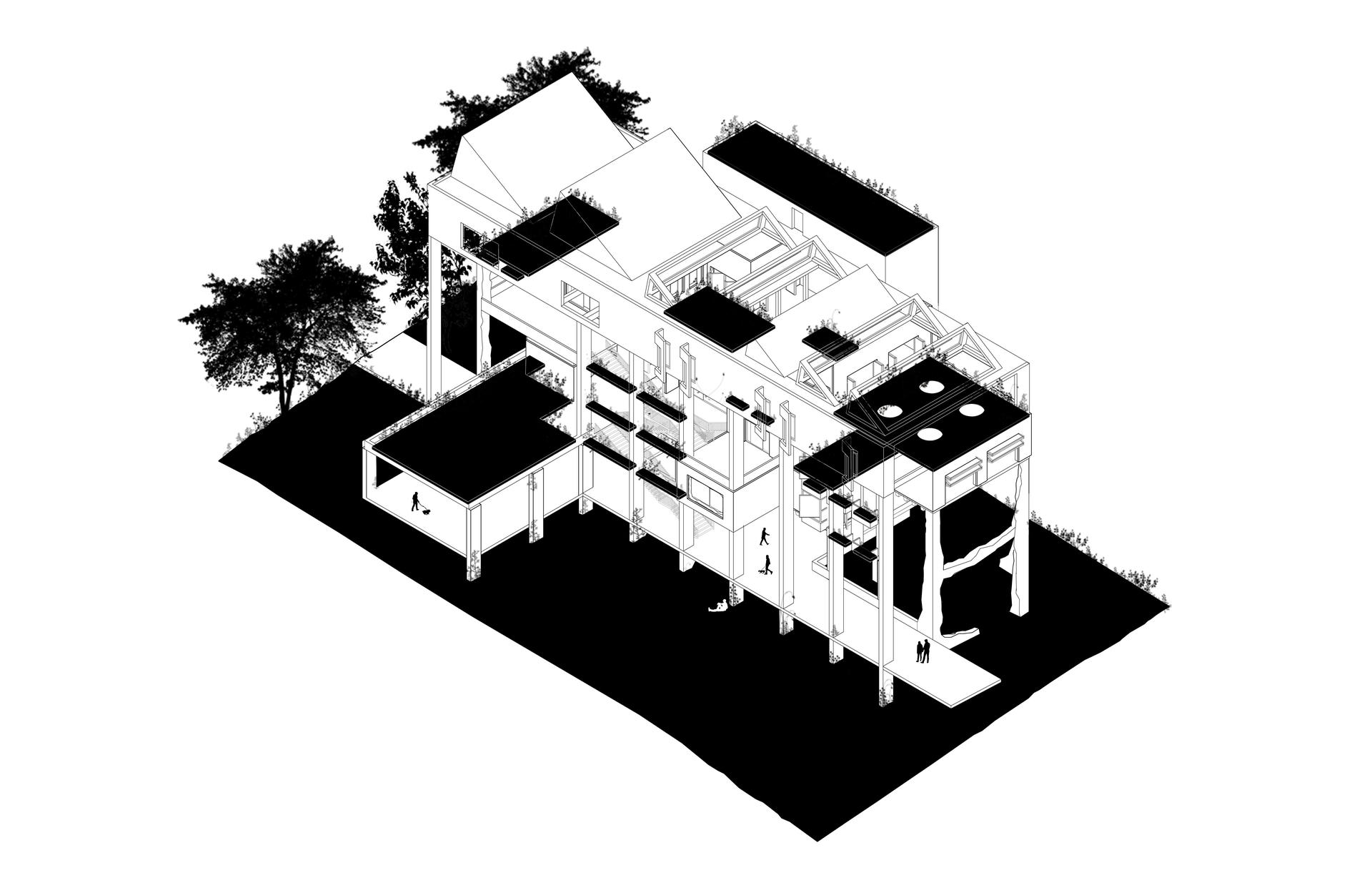 Diagram of green spaces