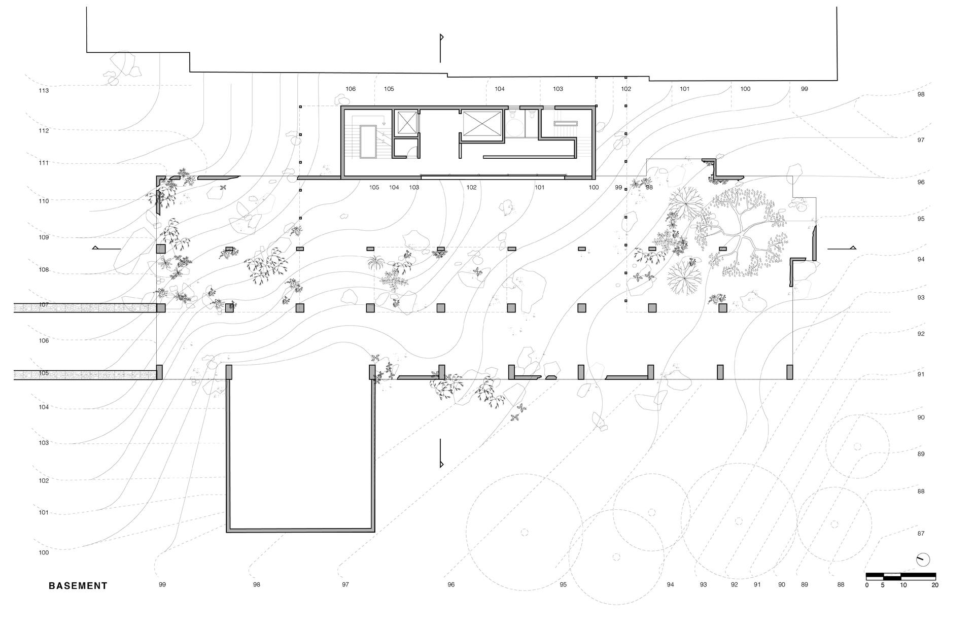 Basement grading plan