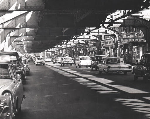 Underneath the El from the 1950s