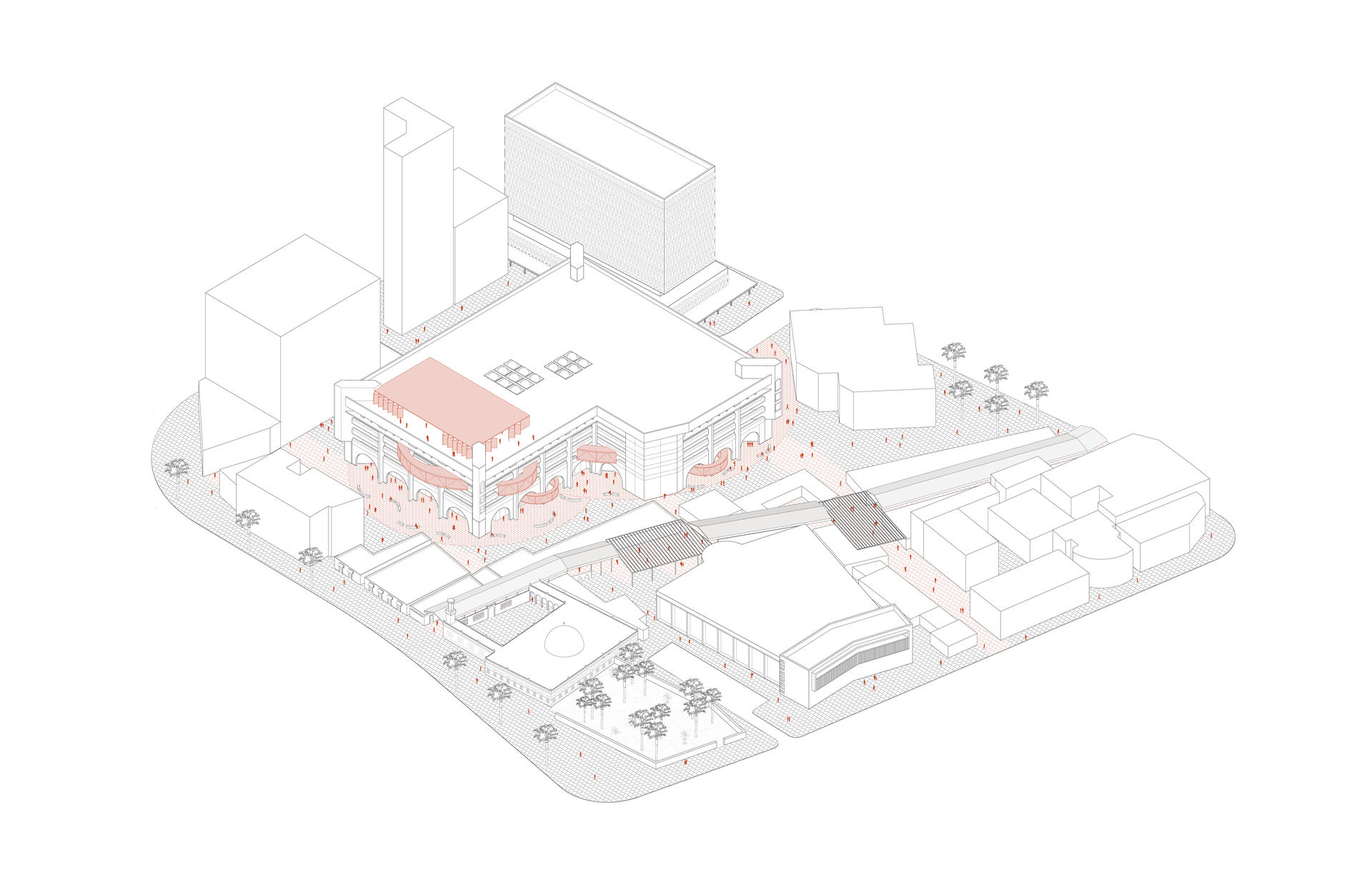 Site Axonometric Drawing