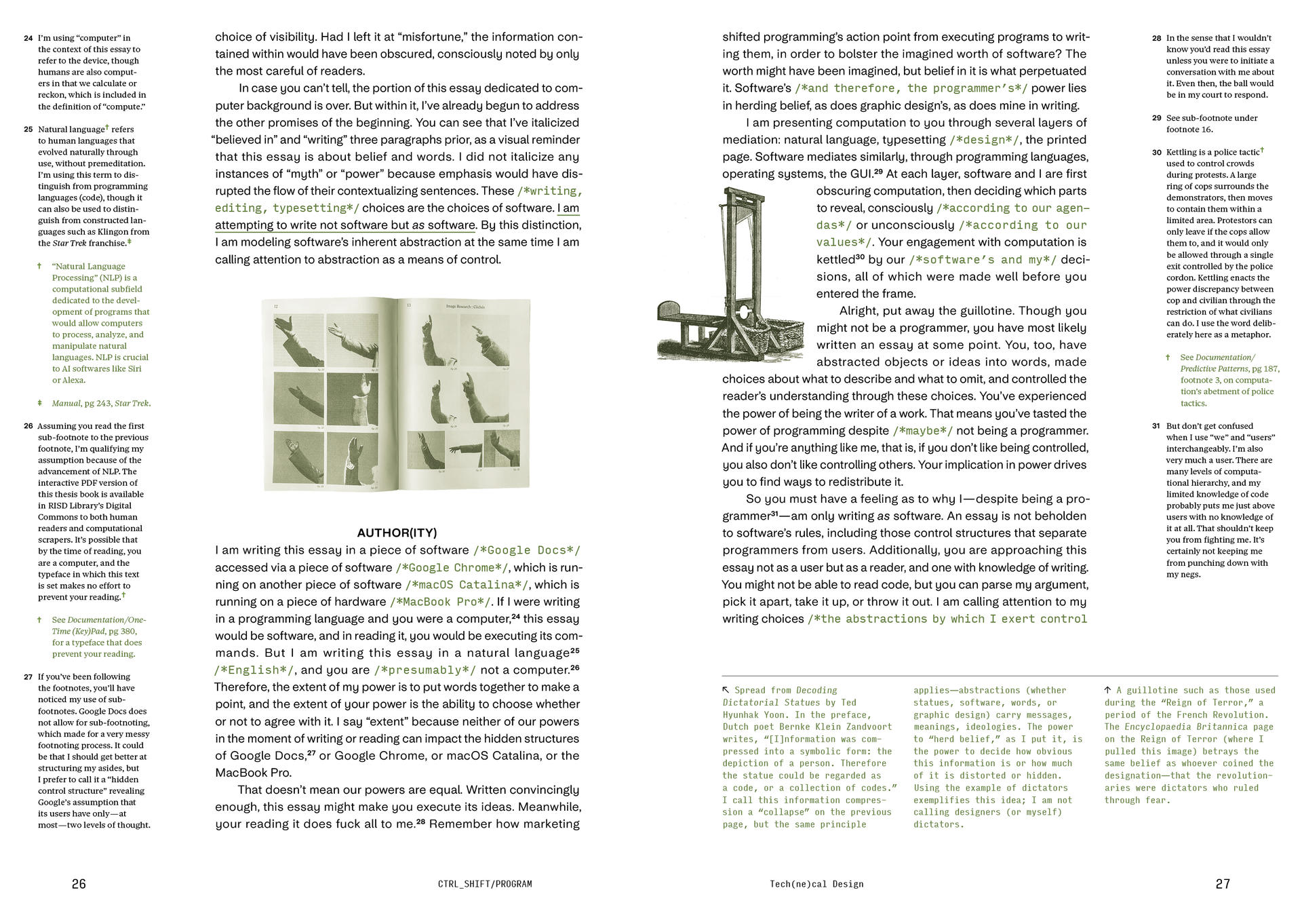 Spread from introduction to CTRL SHIFT