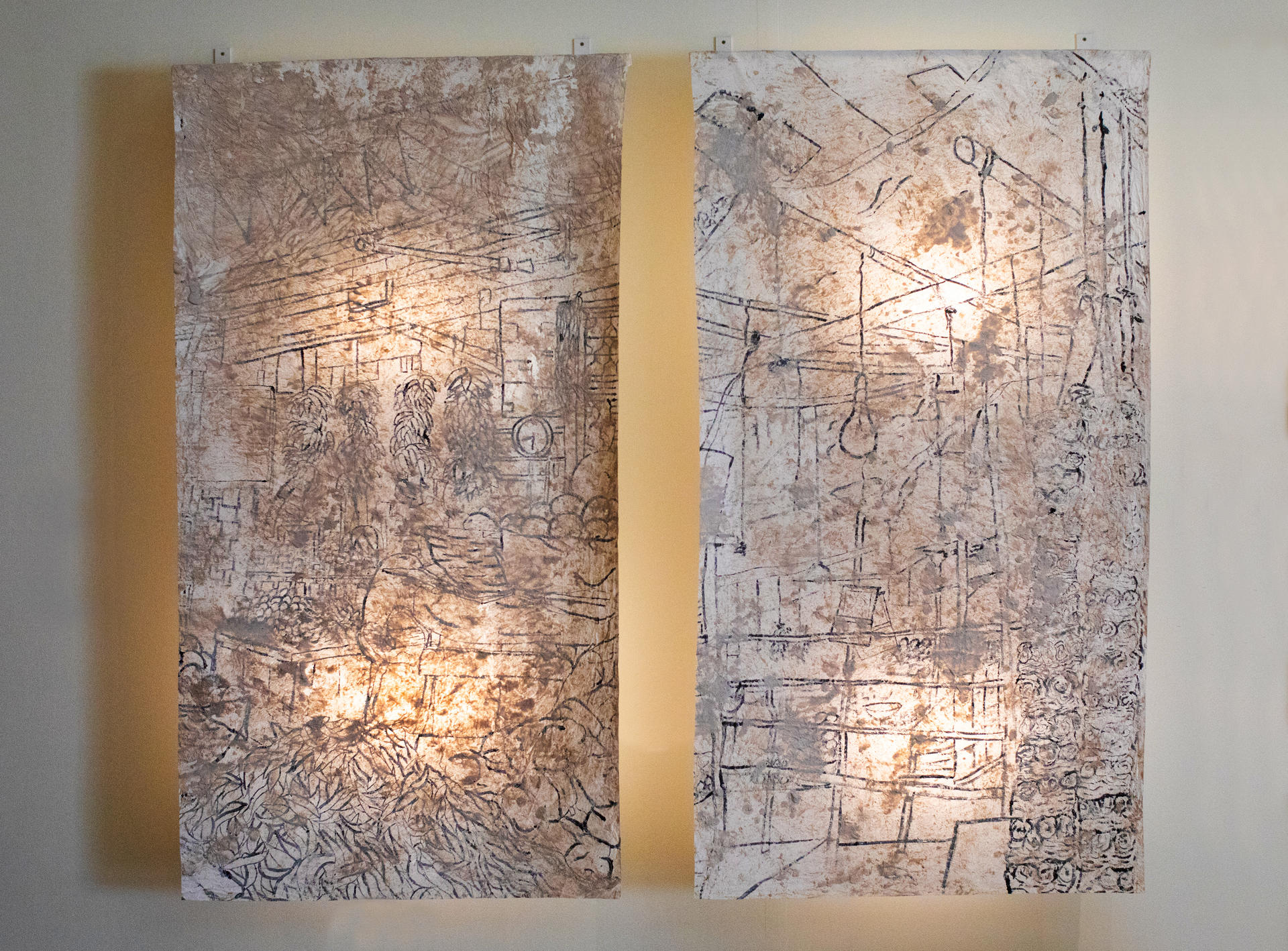 Full view of Concrete Diptych