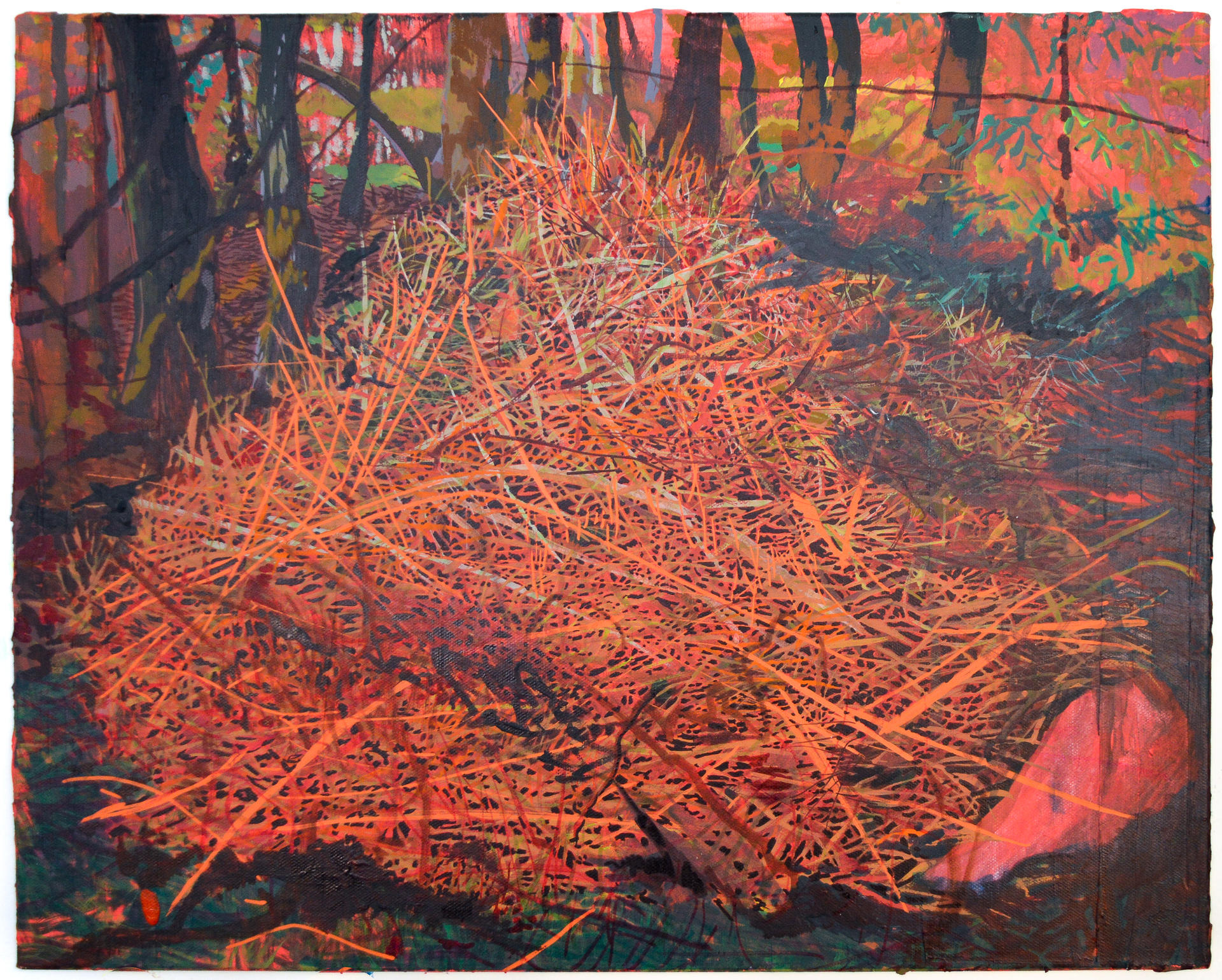 A painting of a compost pile