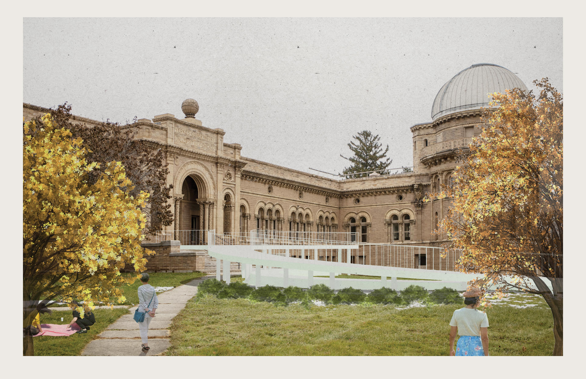 Yerkes Observatory South Entrance. 