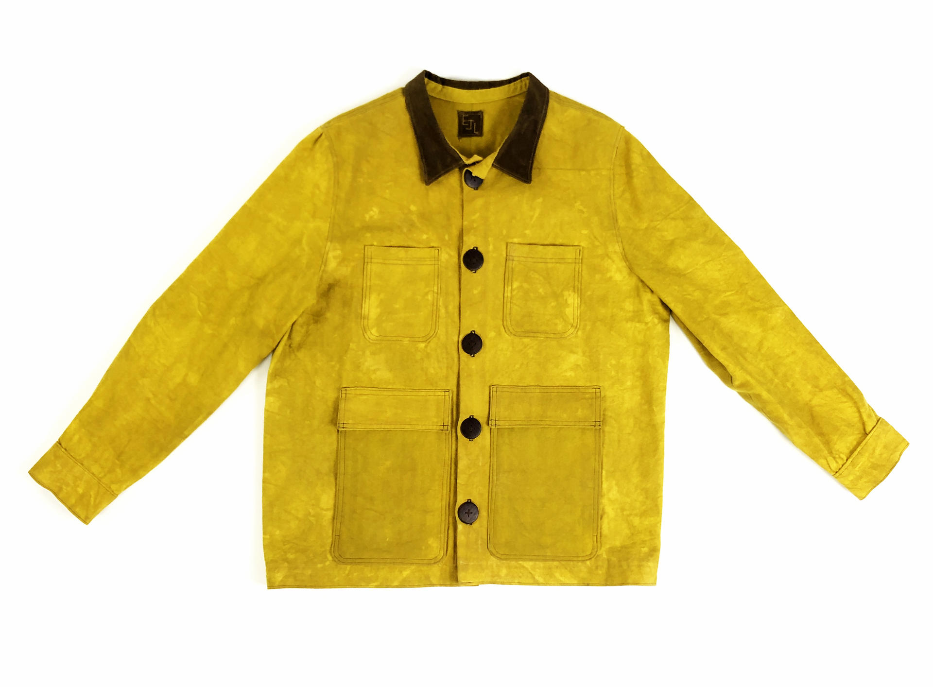 yellow chore coat