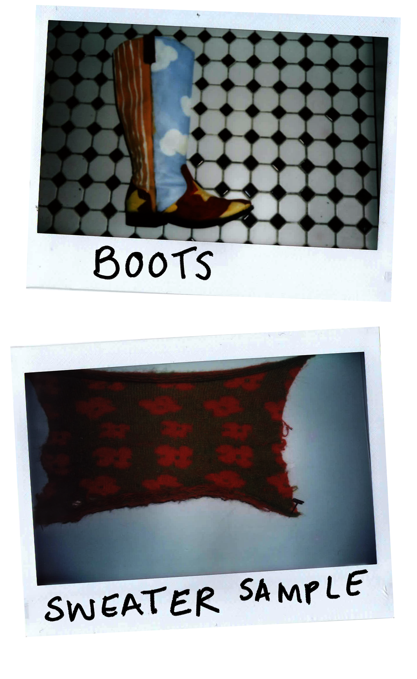boots and sweater sample