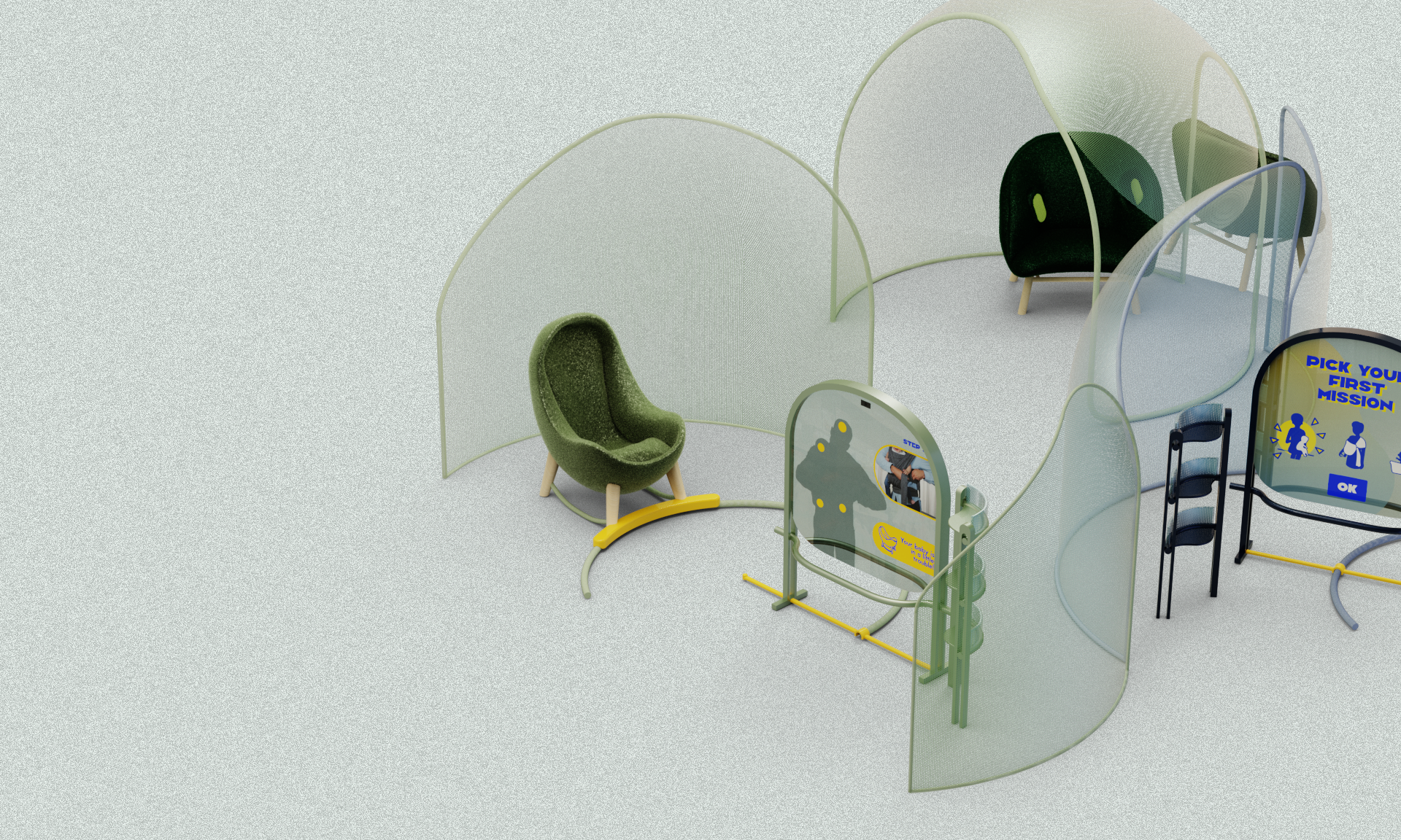 interactive furniture scene