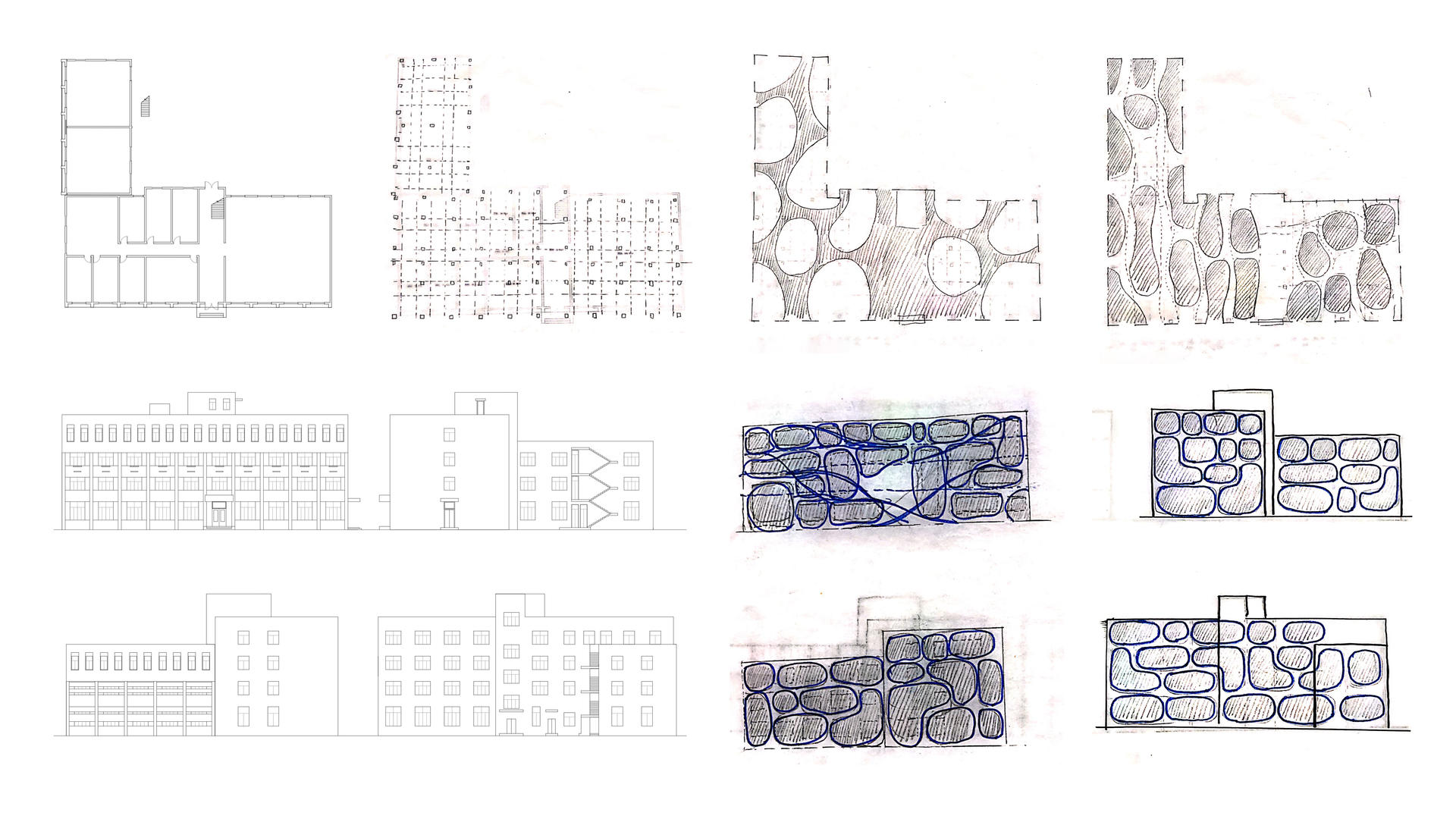 In the intervention, all the loading structure, the facade and some part of the floor will still stay the same and other parts of the building will be demolished. The new space will follow the logic of the column, and window to create a brand new interior experience.