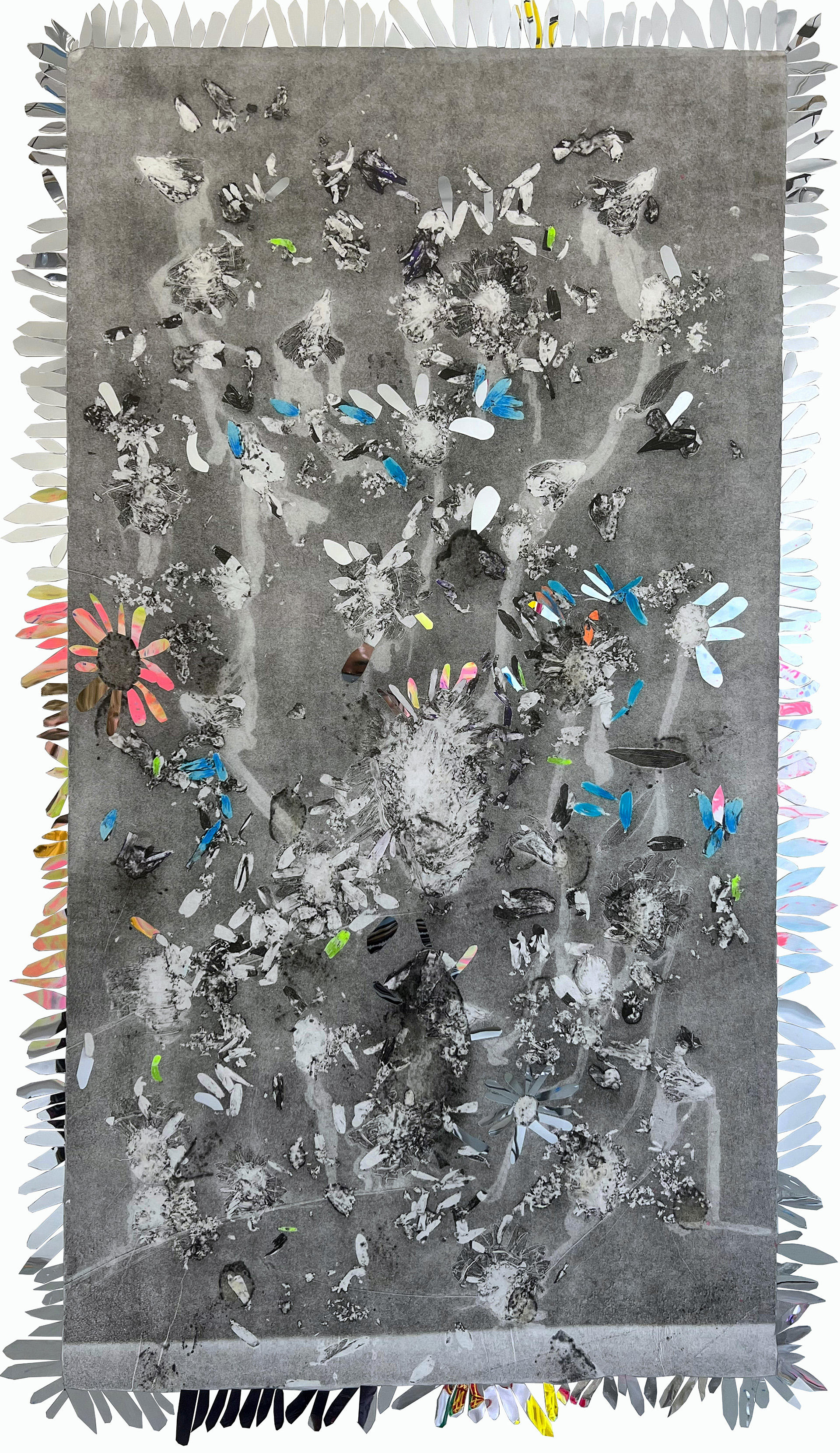 A cosmic monotype print that permits the viewer to interact with the piece.