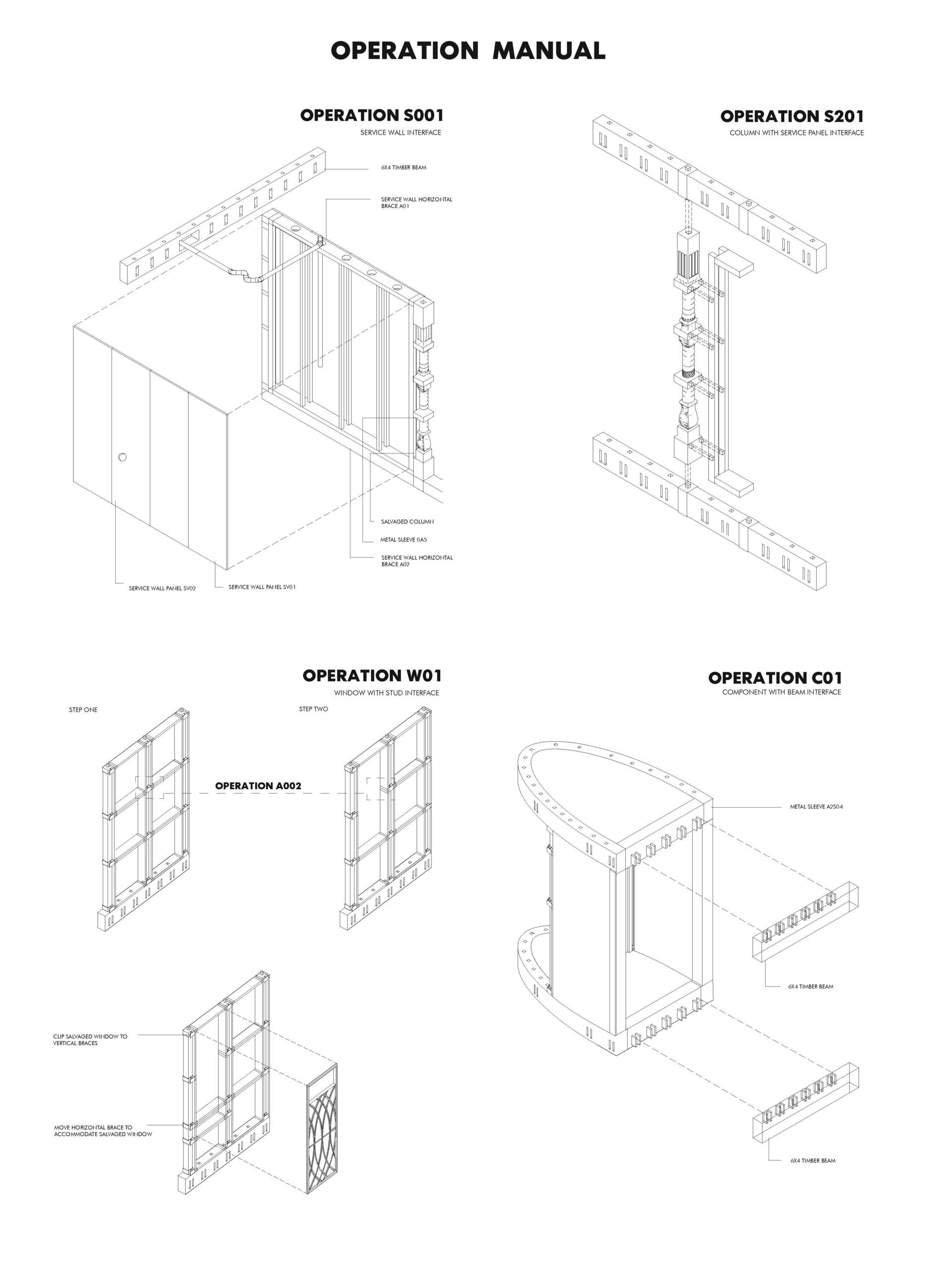 Manual for reversible building operations