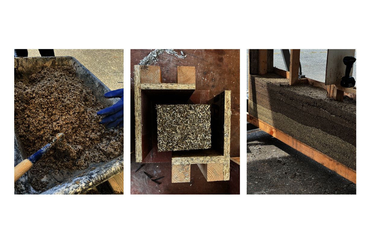 Hempcrete workshop I attended as an introduction to the material