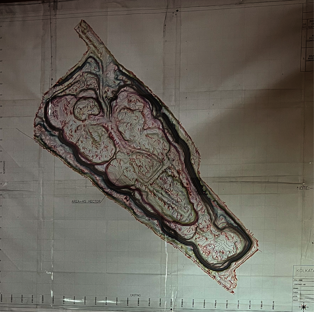 Map of Dhapa Landfill Site, Kolkata