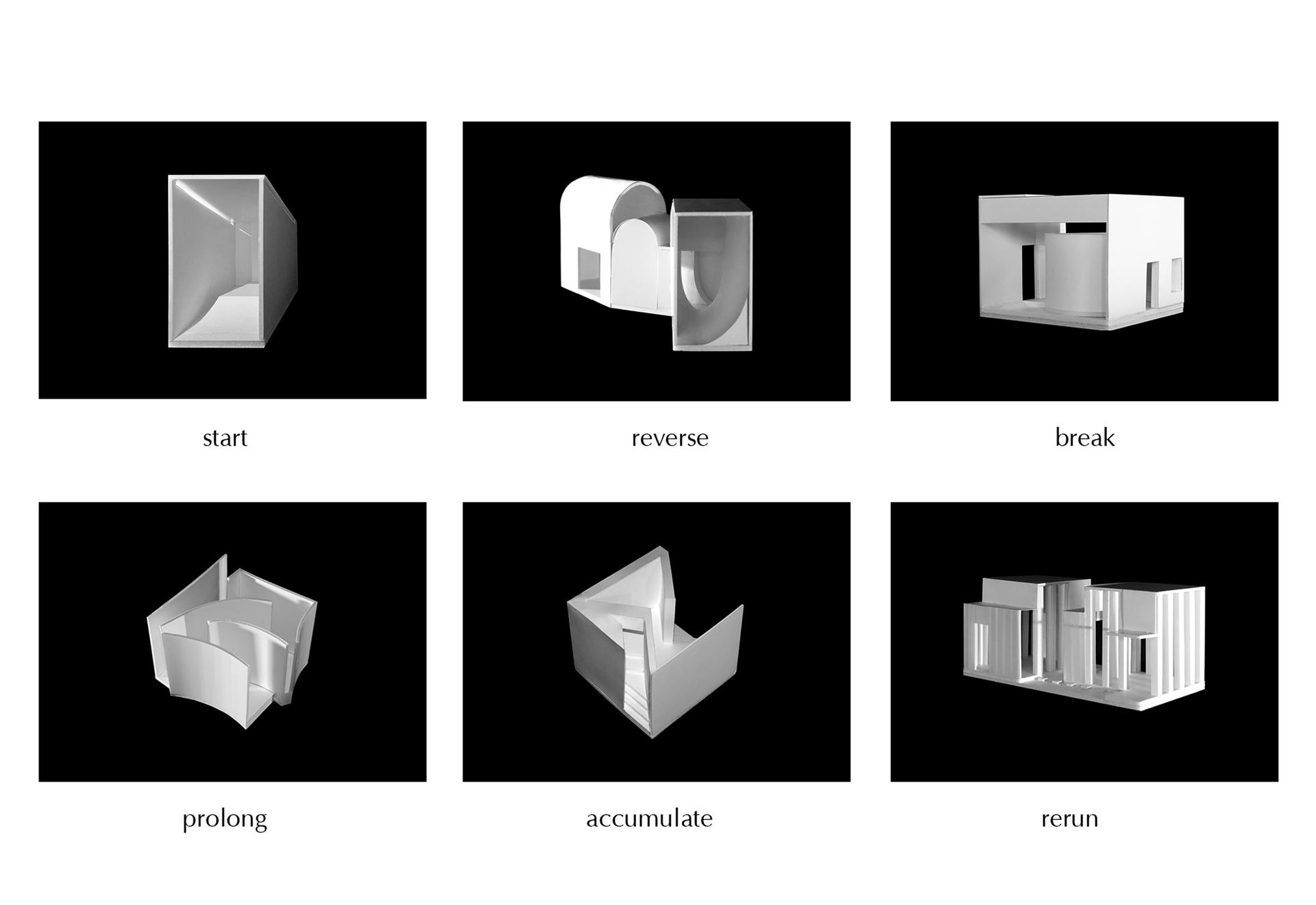 Time converted to space through physical models. 