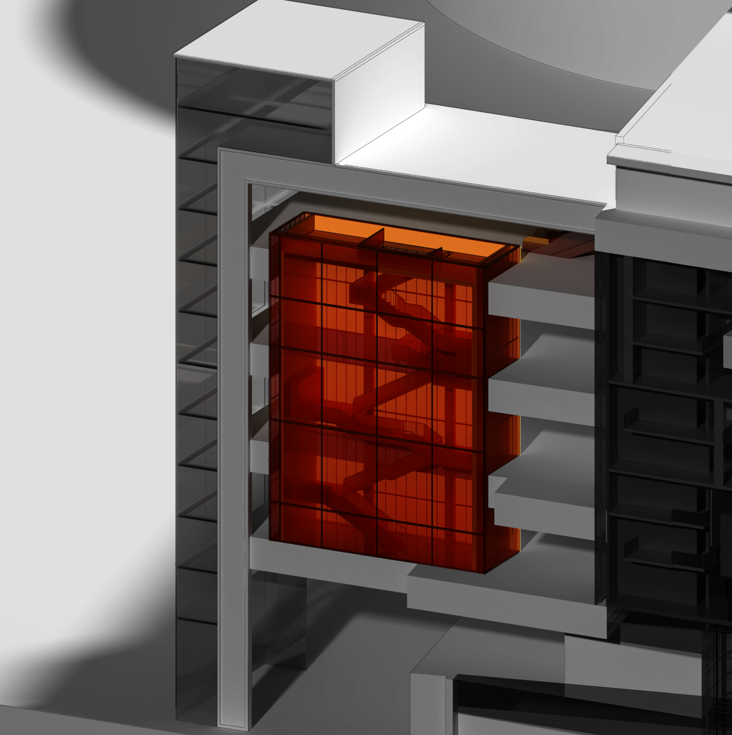 Using multiple floors and rooms to replicate a shelf-like environment, strategically placing an inaccessible corner within this space , which is a indication of  the insatiable craving for acquiring additional possessions.