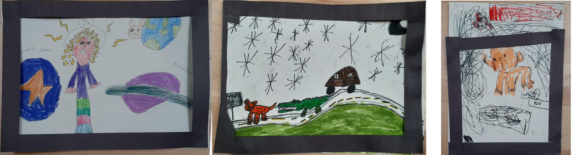 First Graders were introduced to Surrealism and how it can be used to draw/interpret dreams. They then created their own surrealist dream drawings. There were some students who struggled to remember their dreams could still experiment with creating surrealist drawings.