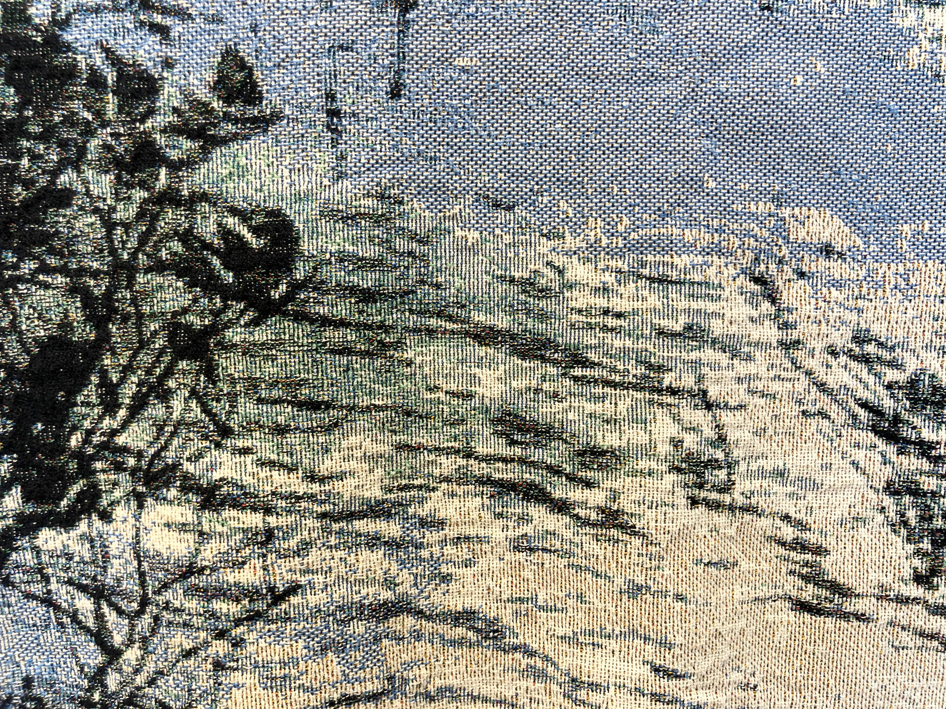 Land, Untitled - close-up jacquard woven