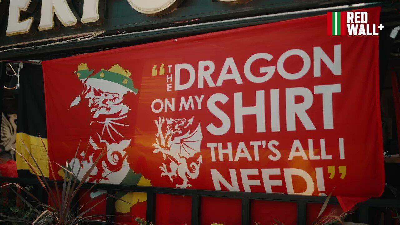 Flag with the words "the dragon on my shirt that's all I need!"