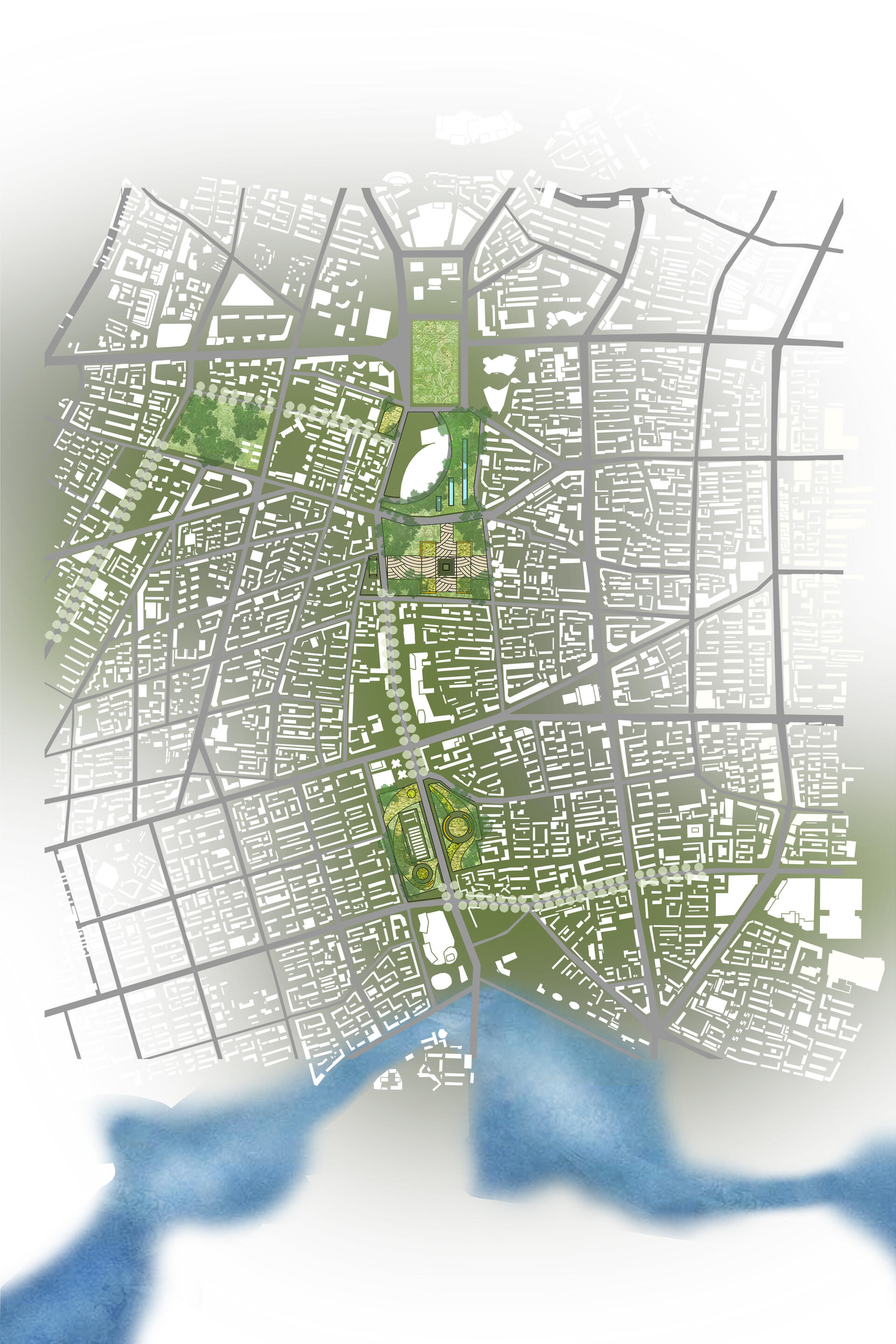 A general overview of the design, creating new networks and experiences in the city through greenway design