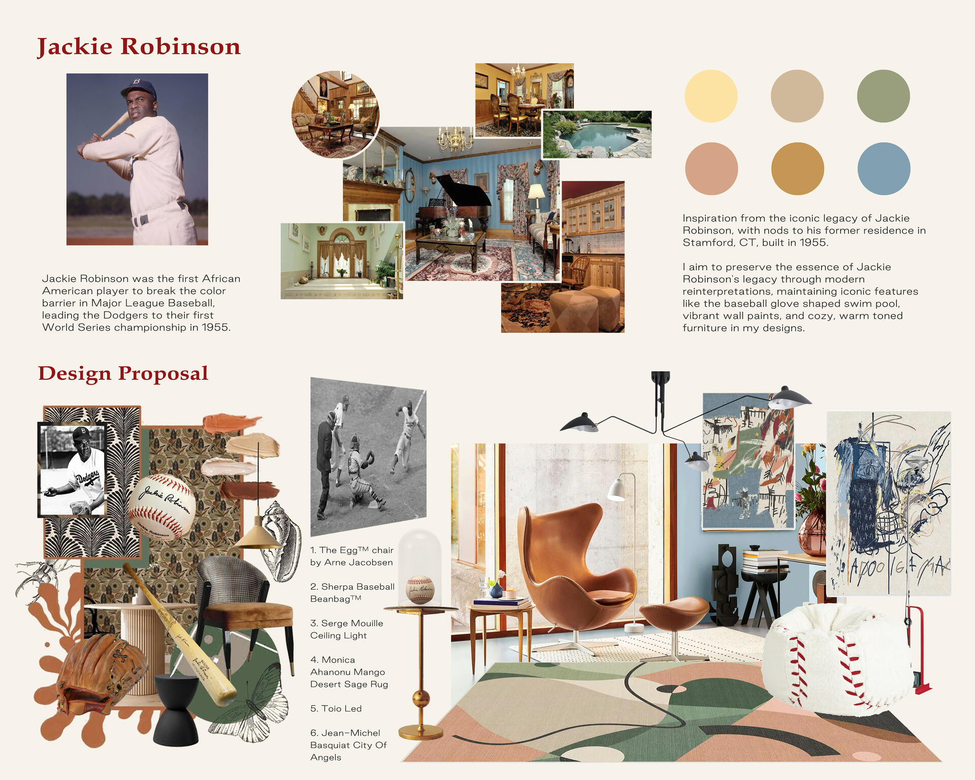  Jackie Robinson Inspired Interior Design Proposal