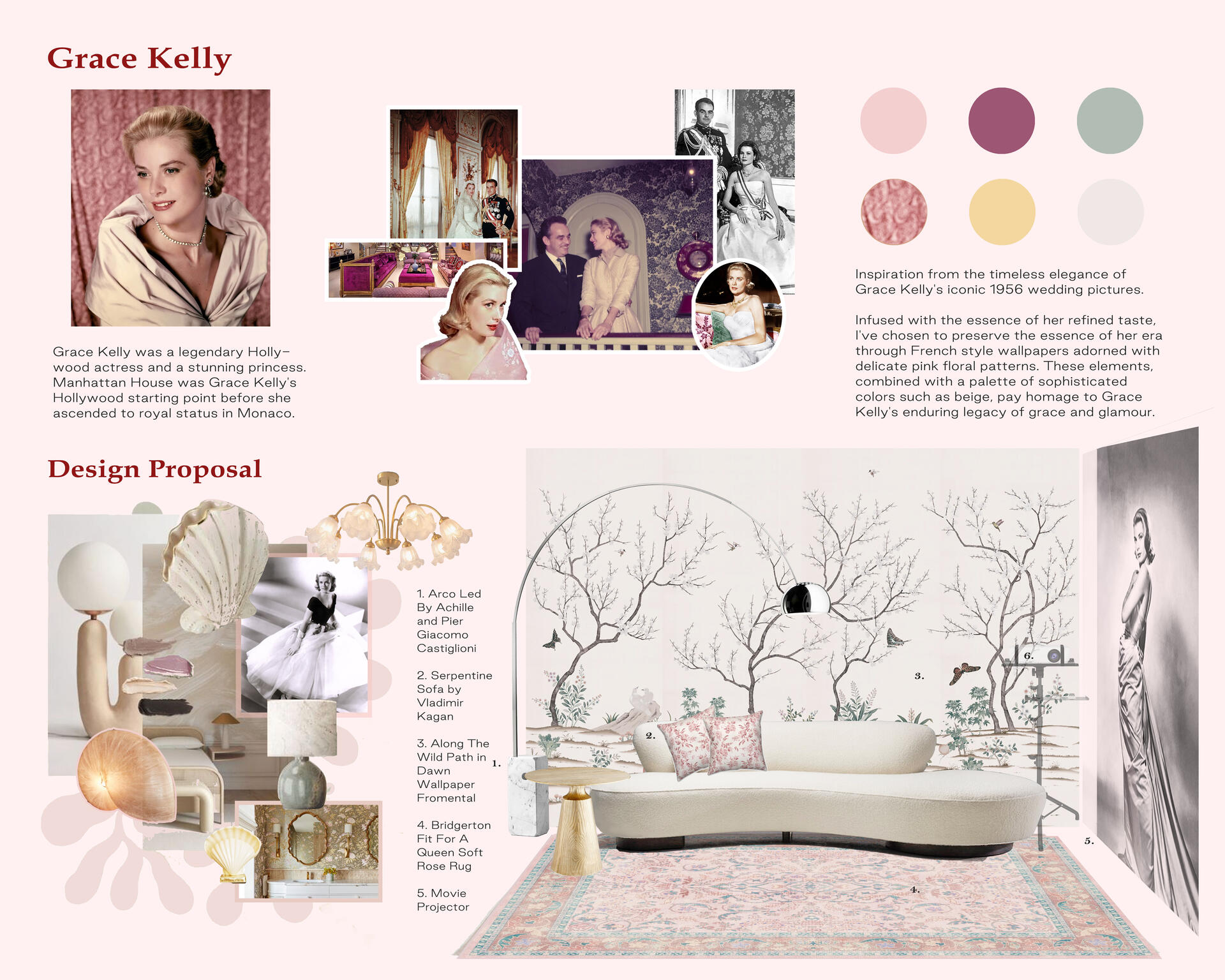  Grace Kelly Inspired Interior Design Proposal