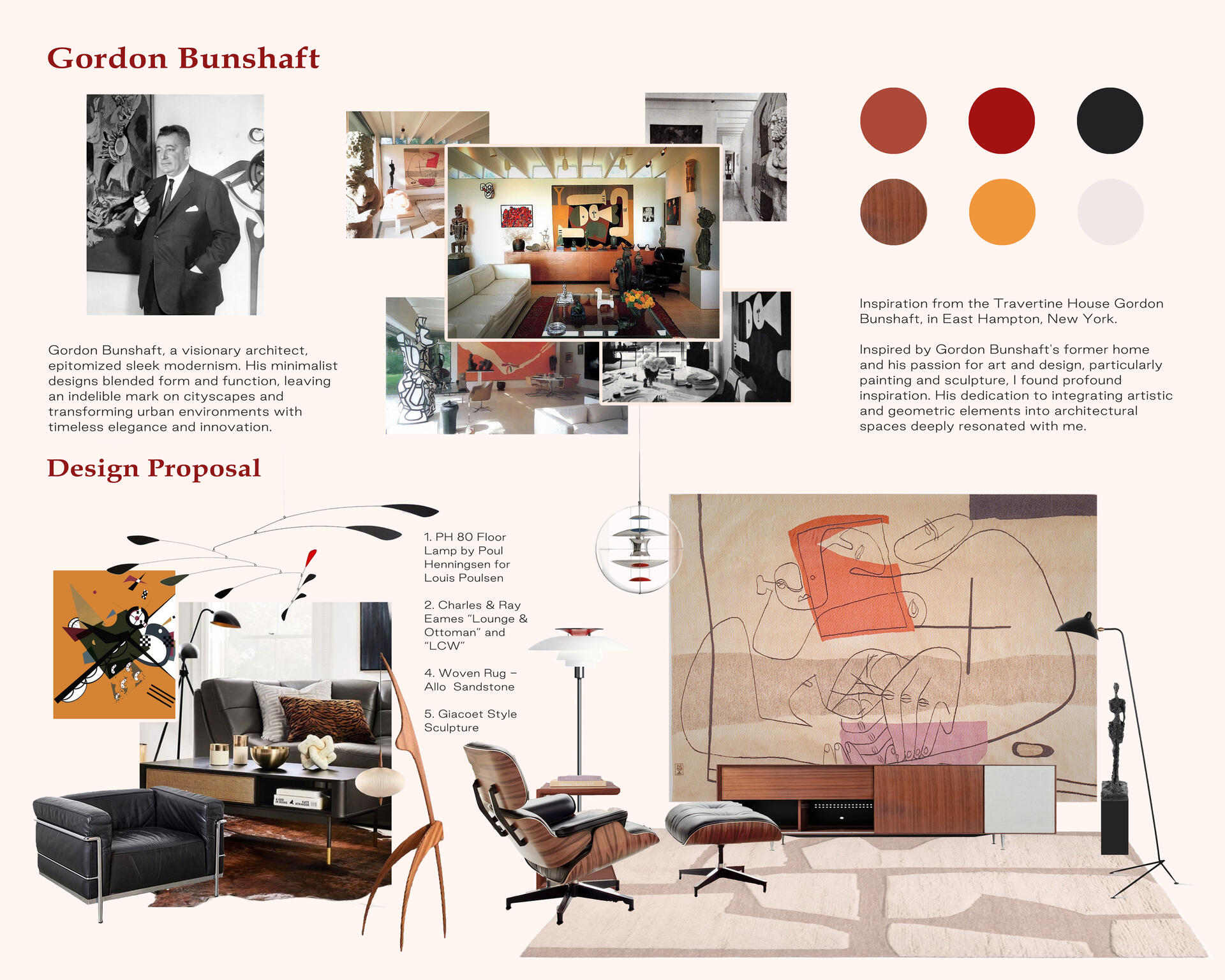 Gordon Bunshaft Inspired Interior Design Proposal