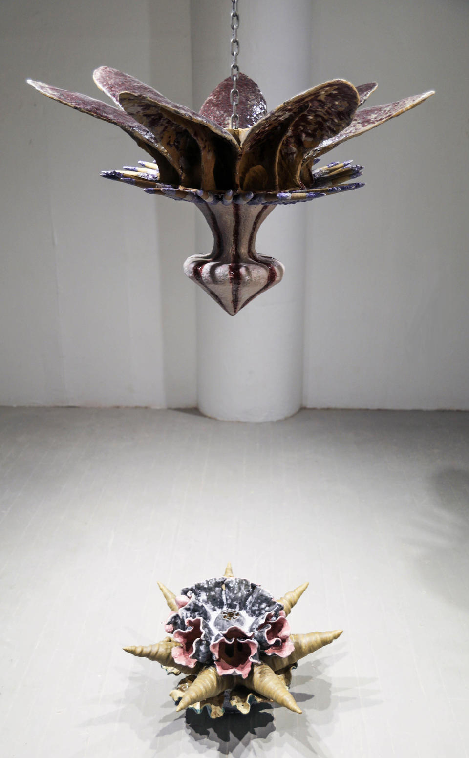 Ceramic installation by Jasper Johns