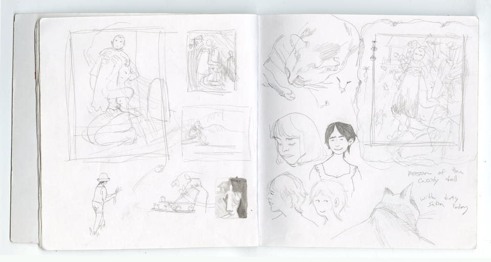 A page out of artist Cassidy Argo's sketchbook from June 2020