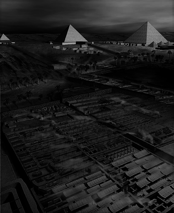 The Workers’ Town at the Giza Pyramid site  The site is also known by its Arabic name, Heit el-Ghurab, and is sometimes called “the Lost City of the Pyramid Builders.”(Foley, 2001)