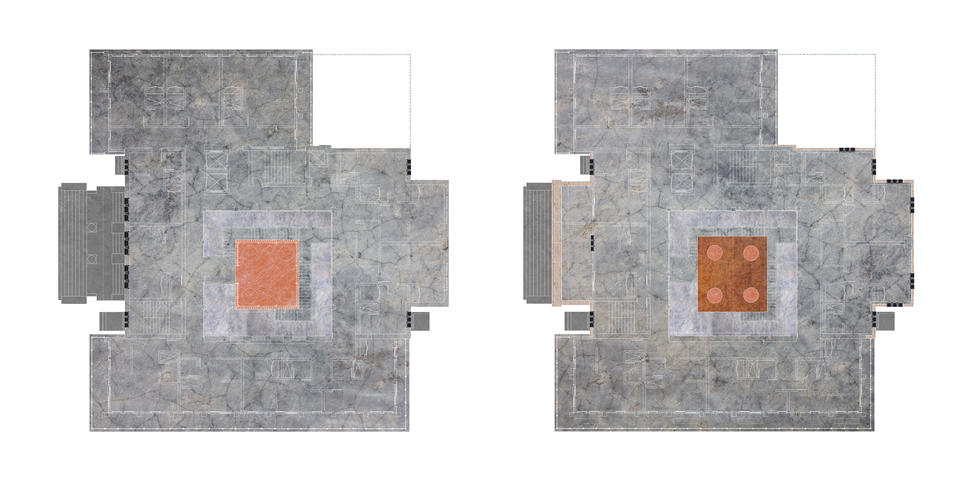 floor plans with material overlays (sheet 2)
