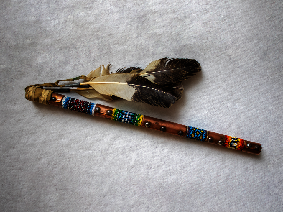 Photo of the re-beaded stick