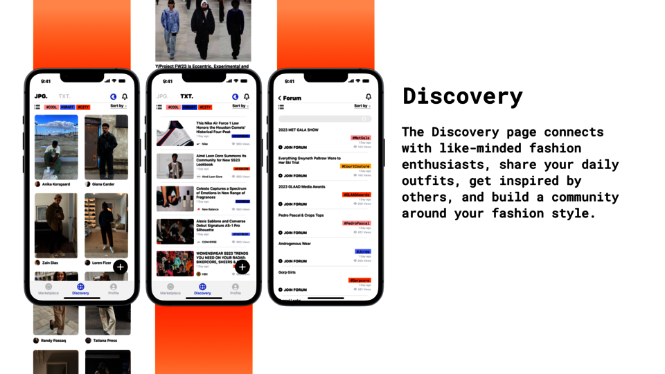 Discovery pages