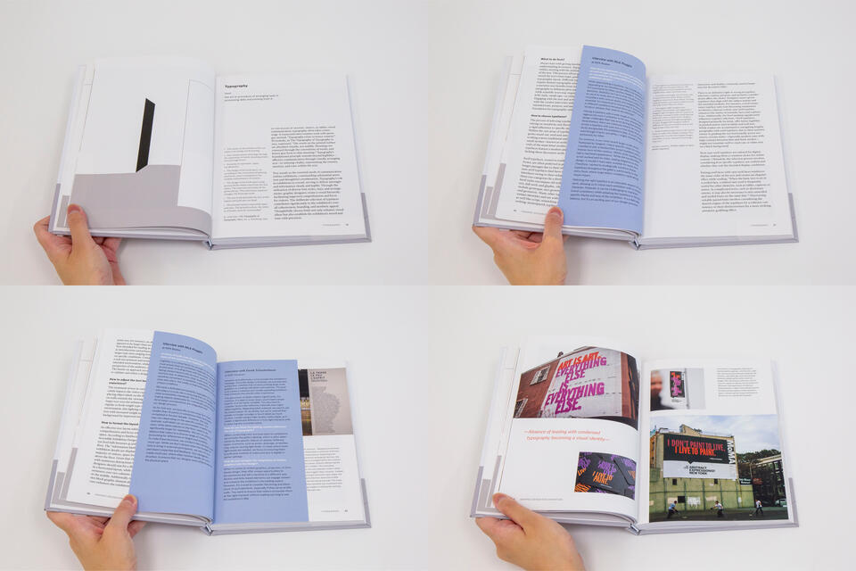 A graphic design manual about typography, color, fabrication, design process, and future challenges of graphic design for exhibitions, featuring personal insights, interviews, and precedents.