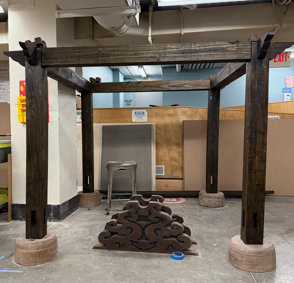 Assembly of the Untitled Structure