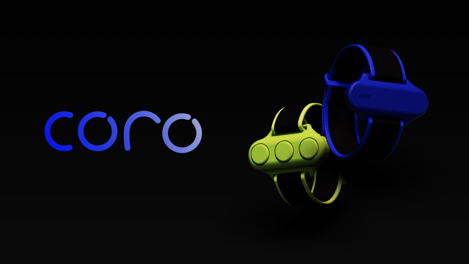 Two bands are shown, one is black with bright green accents, the other is black with electric blue accents.