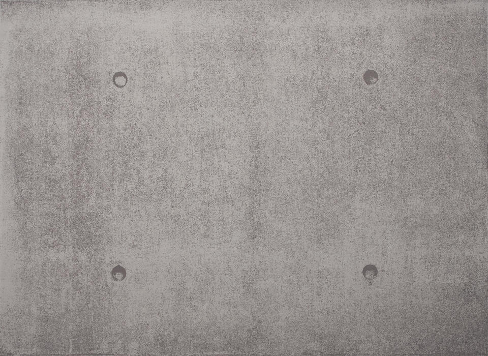 Disappearance as quiet resistance: A concrete-like wall softens under warmth, revealing a breath of what was hidden.