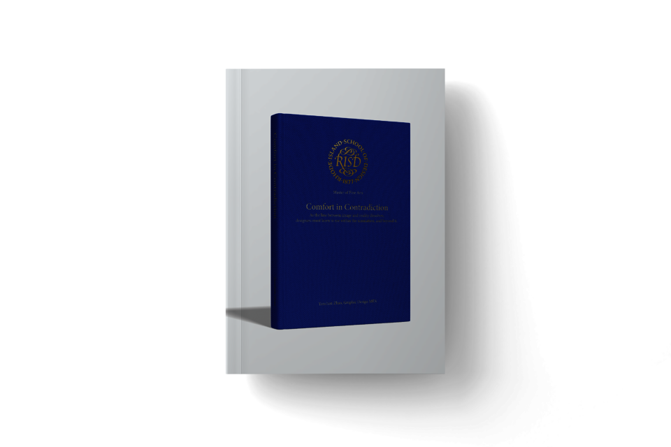 My thesis book cover, is a mockup of a thesis book cover, in the average size of a average Penguin Book